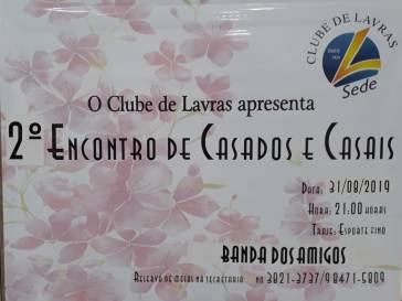 2º Encontro de Casados e Casais do Clube de Lavras